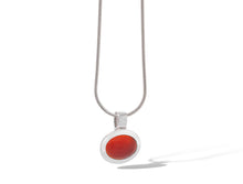 Load image into Gallery viewer, Black Onyx and Carnelian pendant in sterling silver by Joryel Vera, style P4811 - view 2