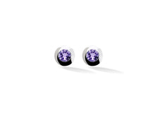 Load image into Gallery viewer, Peridot and London Blue Topaz earrings in sterling silver by Joryel Vera, style E4404 - view 3