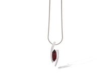 Load image into Gallery viewer, Amethyst and Sky Blue Topaz pendant in sterling silver by Joryel Vera, style P4486 - view 3