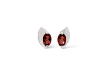 Load image into Gallery viewer, Amethyst and Blue Topaz earrings in sterling silver by Joryel Vera, style E9298