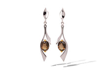 Load image into Gallery viewer, Amethyst and Blue Topaz earrings in sterling silver by Joryel Vera, style E8438 - view 4