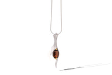 Load image into Gallery viewer, Amethyst and Clear Quartz pendant in sterling silver by Joryel Vera, style P6903 - view 4