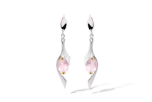 Load image into Gallery viewer, Amethyst and Blue Topaz earrings in sterling silver by Joryel Vera, style E8438