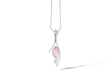Load image into Gallery viewer, Amethyst and Clear Quartz pendant in sterling silver by Joryel Vera, style P6903