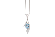 Load image into Gallery viewer, Amethyst and Clear Quartz pendant in sterling silver by Joryel Vera, style P6903 - view 6