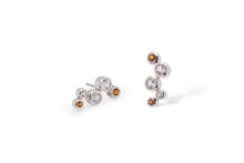 Load image into Gallery viewer, Amethyst and Iolite earrings in sterling silver by Joryel Vera, style E5188 - view 4