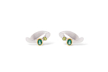 Load image into Gallery viewer, Amethyst and Blue Topaz earrings in sterling silver by Joryel Vera, style E7382 - view 3
