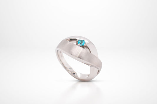 Blue Topaz and Tanzanite earrings in sterling silver by Joryel Vera, style R4693