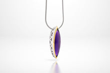 Load image into Gallery viewer, Amethyst and Green Amethyst pendant in sterling silver by Joryel Vera, style P6264 - view 5