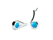 Load image into Gallery viewer, Amethyst and Blue Topaz earrings in sterling silver by Joryel Vera, style E6425 - view 6