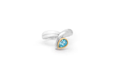 Load image into Gallery viewer, Amethyst and Blue Topaz ring in sterling silver by Joryel Vera, style R7265