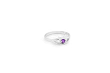Load image into Gallery viewer, Blue Topaz and Emerald ring in sterling silver by Joryel Vera, style R3730 - view 3