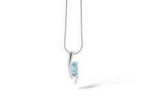 Load image into Gallery viewer, Amethyst and Sky Blue Topaz pendant in sterling silver by Joryel Vera, style P4486 - view 4