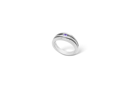 Tanzanite ring in sterling silver by Joryel Vera, style R6622