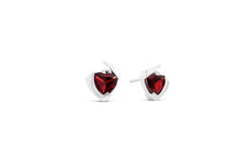 Load image into Gallery viewer, Blue Topaz and London Blue Topaz earrings in sterling silver by Joryel Vera, style E9288