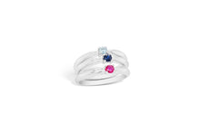 Load image into Gallery viewer, Amethyst and Aquamarine ring in sterling silver by Joryel Vera, style R3729 - view 7
