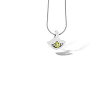 Load image into Gallery viewer, Blue Topaz and Emerald pendant in sterling silver by Joryel Vera, style P3229 - view 7