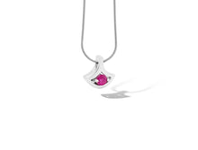 Load image into Gallery viewer, Blue Topaz and Emerald pendant in sterling silver by Joryel Vera, style P3229 - view 6