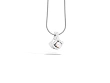 Load image into Gallery viewer, Blue Topaz and Emerald pendant in sterling silver by Joryel Vera, style P3229 - view 5