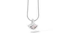 Load image into Gallery viewer, Blue Topaz and Emerald pendant in sterling silver by Joryel Vera, style P3229 - view 3