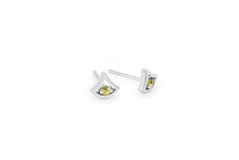 Load image into Gallery viewer, Blue Topaz and Emerald earrings in sterling silver by Joryel Vera, style E3940 - view 8