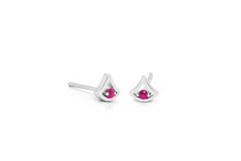 Load image into Gallery viewer, Blue Topaz and Emerald earrings in sterling silver by Joryel Vera, style E3940