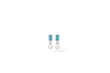 Load image into Gallery viewer, Amethyst and Cultured Pearl earrings in sterling silver by Joryel Vera, style E4087