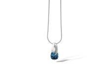 Load image into Gallery viewer, Amethyst and Blue Topaz pendant in sterling silver by Joryel Vera, style P6128 - view 2