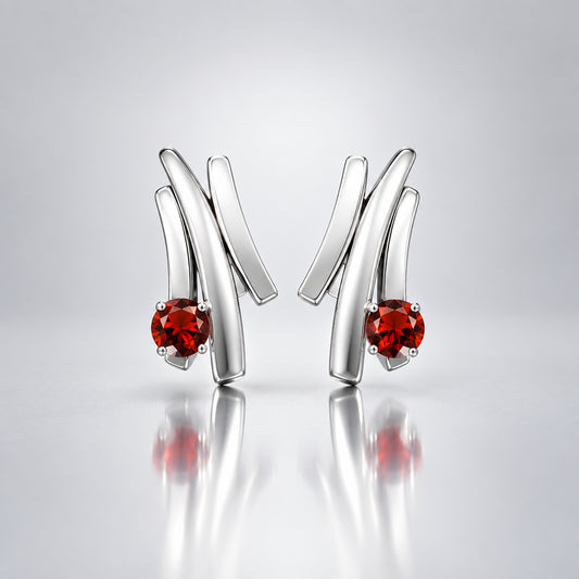 Blue Topaz and Emerald earrings in sterling silver by Joryel Vera, style E4588