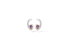 Load image into Gallery viewer, Amethyst and Blue Topaz earrings in sterling silver by Joryel Vera, style E9961 - view 3