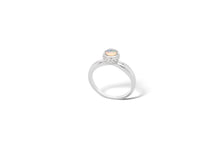 Load image into Gallery viewer, Opal and Rhodolite Garnet ring in sterling silver by Joryel Vera, style R1868 - view 2