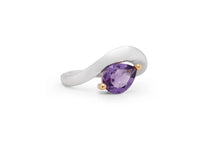 Load image into Gallery viewer, Amethyst and Blue Topaz ring in sterling silver by Joryel Vera, style R6976 - view 4