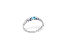Load image into Gallery viewer, Blue Topaz and Green Quartz bracelet in sterling silver by Joryel Vera, style B2028 - view 3