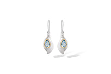 Load image into Gallery viewer, Citrine and Green Amethyst earrings in sterling silver by Joryel Vera, style E9285 - view 7