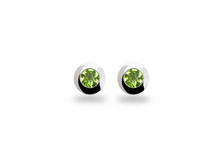 Load image into Gallery viewer, Amethyst and Blue Topaz earrings in sterling silver by Joryel Vera, style E4110
