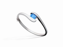 Load image into Gallery viewer, Amethyst and Blue Topaz bracelet in sterling silver by Joryel Vera, style B1740