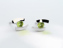 Load image into Gallery viewer, Amethyst and Blue Topaz earrings in sterling silver by Joryel Vera, style E3059 - view 7