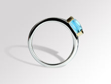 Load image into Gallery viewer, Amethyst and Blue Topaz ring in sterling silver by Joryel Vera, style R6096