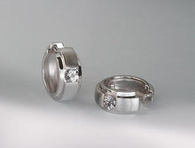 Load image into Gallery viewer, Garnet and Blue Topaz earrings in sterling silver by Joryel Vera, style E2095 - view 3