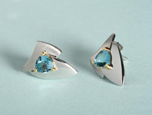 Load image into Gallery viewer, Amethyst and Blue Topaz earrings in sterling silver by Joryel Vera, style E7823
