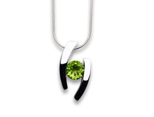 Load image into Gallery viewer, Amethyst and Blue Topaz pendant in sterling silver by Joryel Vera, style P2691 - view 2