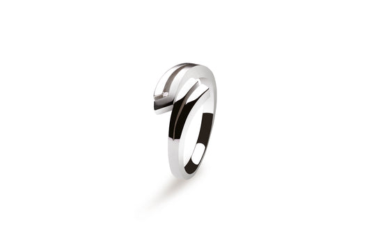 Diamond ring in sterling silver by Joryel Vera, style R5353