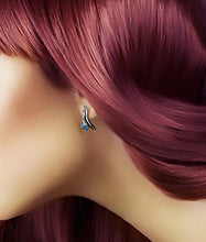 Load image into Gallery viewer, Amethyst and Blue Topaz earrings in sterling silver by Joryel Vera, style E7378 - view 2