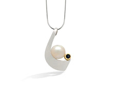 Load image into Gallery viewer, Iolite and Mabe Pearl pendant in sterling silver by Joryel Vera, style P7362 - view 2