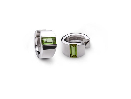 Blue Topaz and Citrine earrings in sterling silver by Joryel Vera, style E2420 - view 3