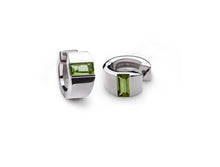 Load image into Gallery viewer, Blue Topaz and Citrine earrings in sterling silver by Joryel Vera, style E2420 - view 3