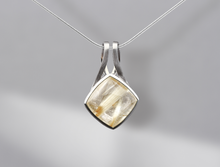 Load image into Gallery viewer, Lapis Lazuli and Rose Quartz pendant in sterling silver by Joryel Vera, style P6474 - view 3