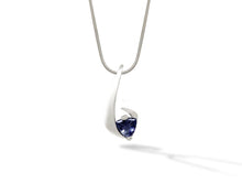 Load image into Gallery viewer, Blue Topaz and Iolite pendant in sterling silver by Joryel Vera, style P7311 - view 4