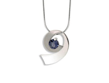 Load image into Gallery viewer, Amethyst and Blue Topaz pendant in sterling silver by Joryel Vera, style P7373 - view 4