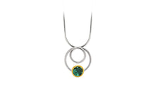 Load image into Gallery viewer, Citrine and London Blue Topaz pendant in sterling silver by Joryel Vera - view 5